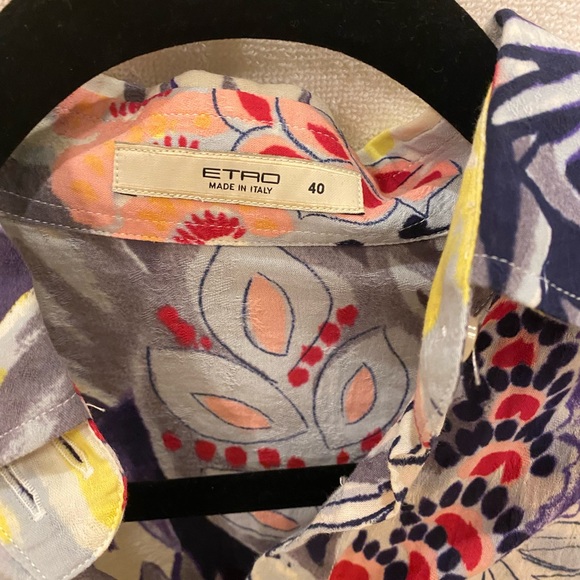 Etro Multicolor Floral Button Down Shirt - Picture 3 of 3